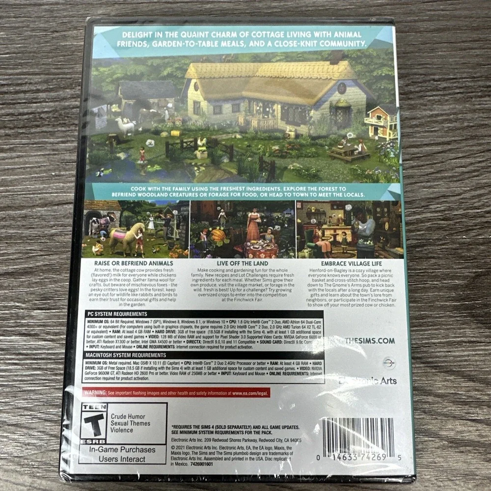 The Sims 4 Cottage Living Expansion‎ Pack PC Game New No Disc Version